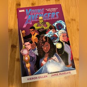 Marvel Young Avengers Comic Book with Purple and Red Cover.